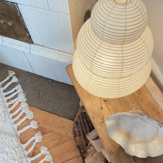 Japanese Rice Paper Floor Lamp 24"