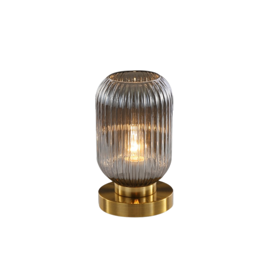 Smoky Crystal Table Lamp