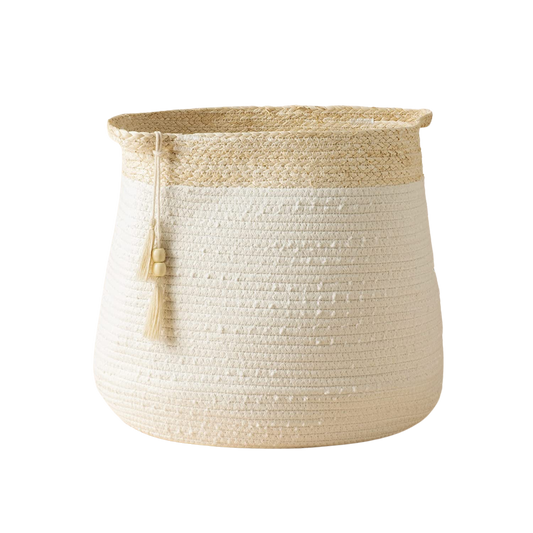 LA JOLIE MUSE Woven Rope Laundry Basket
